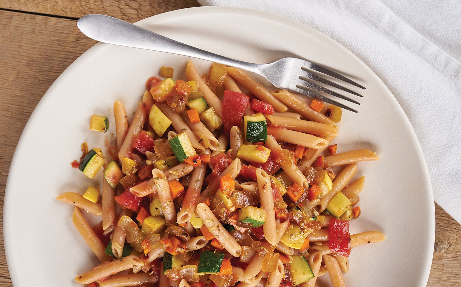 seasoned ratatouille lentil penne