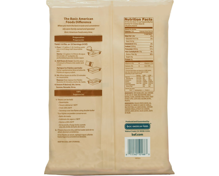 Santiago® Refried Beans Basic American Foods Foodservice